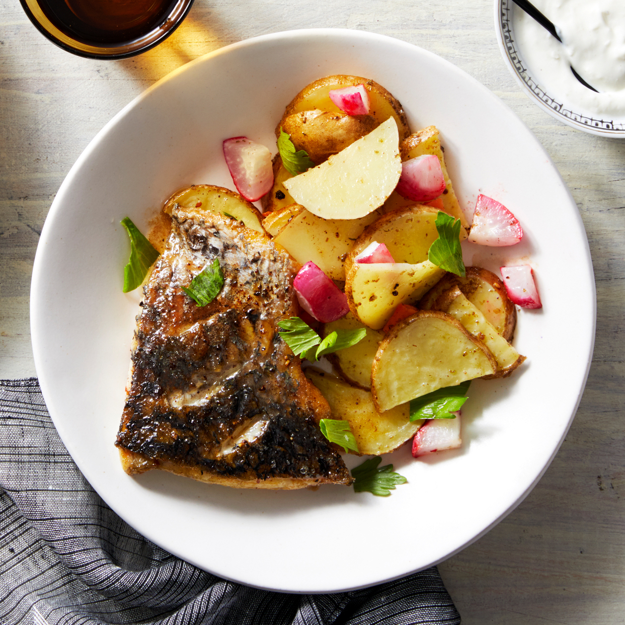 Honey-Butter Barramundi with Za'atar Roasted Vegetables